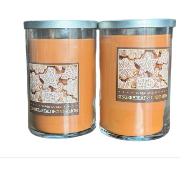 Yankee Candle 2 Wick Jar Candle w/Lid Scented Gingerbread & Cinnamon 22oz.  NEW - Picture 5 of 5